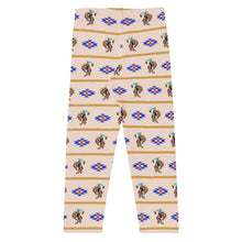 Load image into Gallery viewer, Cowboy Bronc Rider Aztec - Tan Kid&#39;s Leggings
