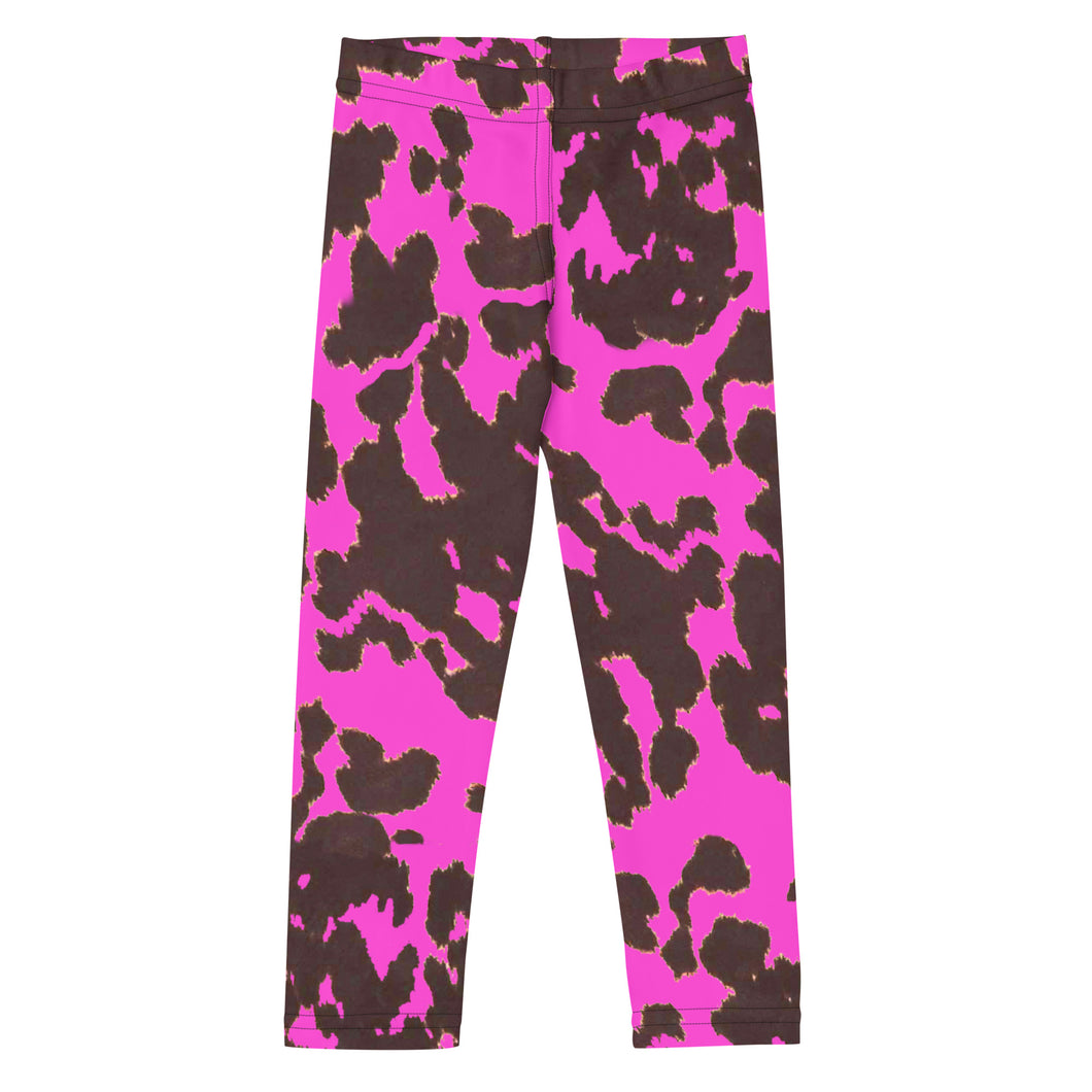 Cow Print - Pink Kid's Leggings
