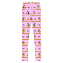 Load image into Gallery viewer, Cowgirl Bronc Rider Aztec - Pink Youth Leggings
