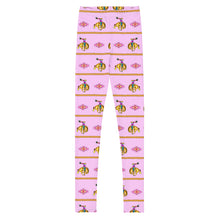 Load image into Gallery viewer, Cowgirl Bronc Rider Aztec - Pink Youth Leggings
