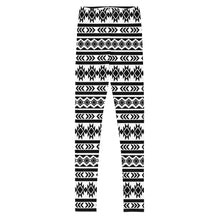 Load image into Gallery viewer, Aztec Monochrome - Youth Leggings

