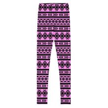 Load image into Gallery viewer, Aztec - Pink Youth Leggings

