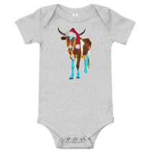 Load image into Gallery viewer, Santa Steer Baby/Toddler onesie
