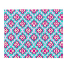 Load image into Gallery viewer, Aztec Multi - Pink &amp; Turquoise Throw Blanket
