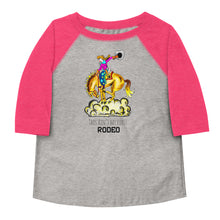 Load image into Gallery viewer, Cowgirl Bronc Rider Toddler baseball shirt

