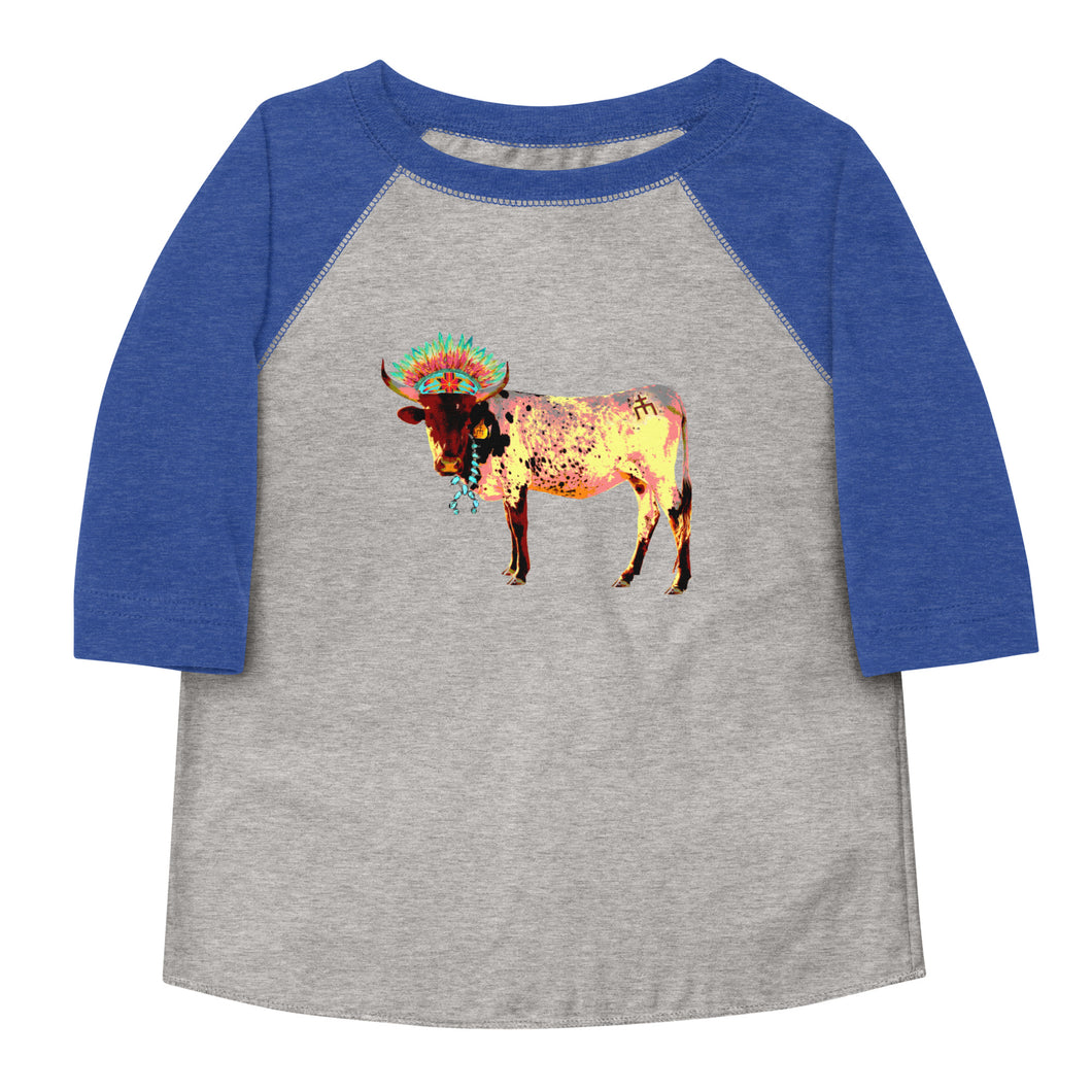 Fancy Cow 3/4 Toddler shirt