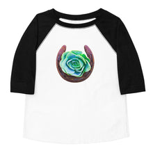 Load image into Gallery viewer, Succulent Horseshoe 3/4 Toddler shirt
