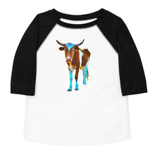 Load image into Gallery viewer, Steer Toddler 3/4 baseball shirt
