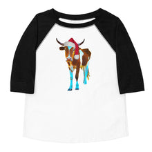 Load image into Gallery viewer, Santa Steer 3/4 Toddler shirt
