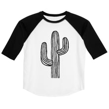 Load image into Gallery viewer, Cactus 3/4 Youth baseball shirt
