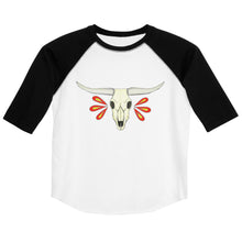 Load image into Gallery viewer, Longhorn Skull 3/4 Youth shirt
