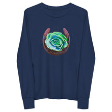 Load image into Gallery viewer, Succulent Horseshoe - Youth long sleeve tee

